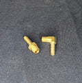 Straight and 90* 1/8 NPT to 1/4 Hose Barb Fittings