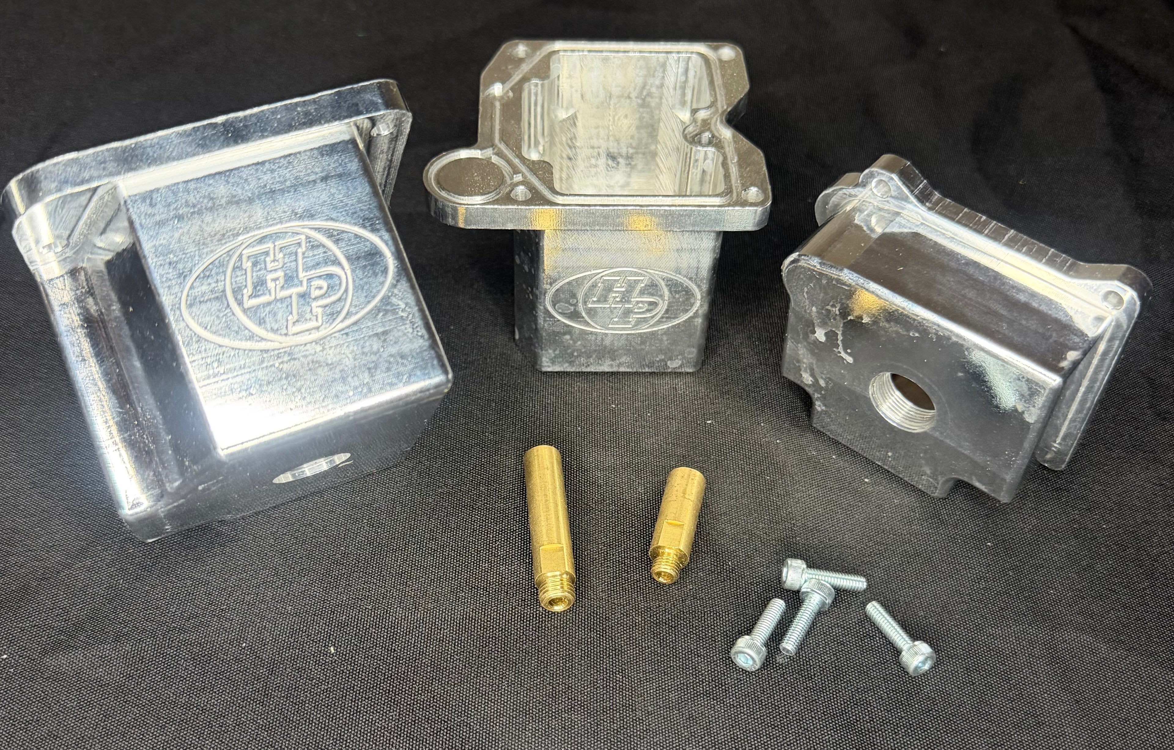 Billet carburetor bowls for Mikuni carburetors