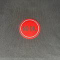 HP No Oil Sticker